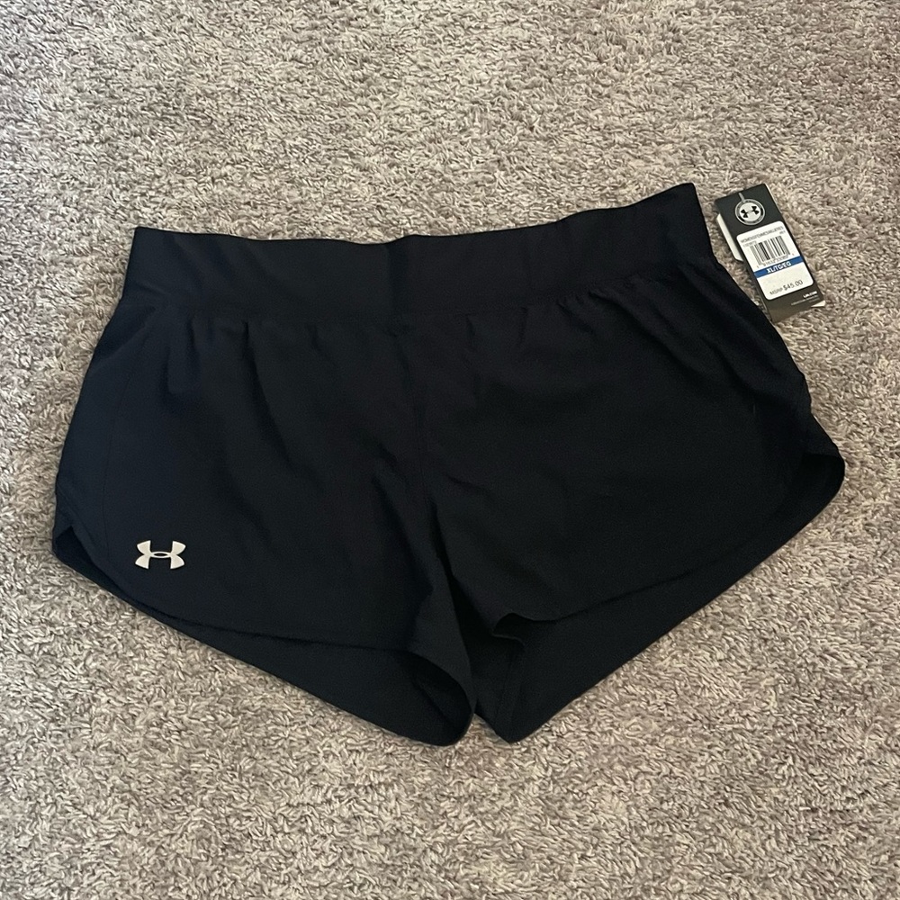 Under armour black athletic shorts